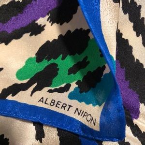 Albert Nipon Accessories - ALBERT NIPON Silk Multi color 1/2 Scarf Albert Nipon Accessories - ALBERT NIPON Silk Multi color 1/2 Scarf